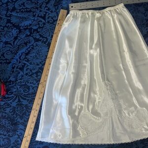 Vintage white half slip